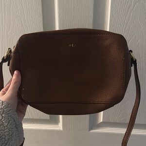 Ralph Lauren Rich Brown Crossbody Bag